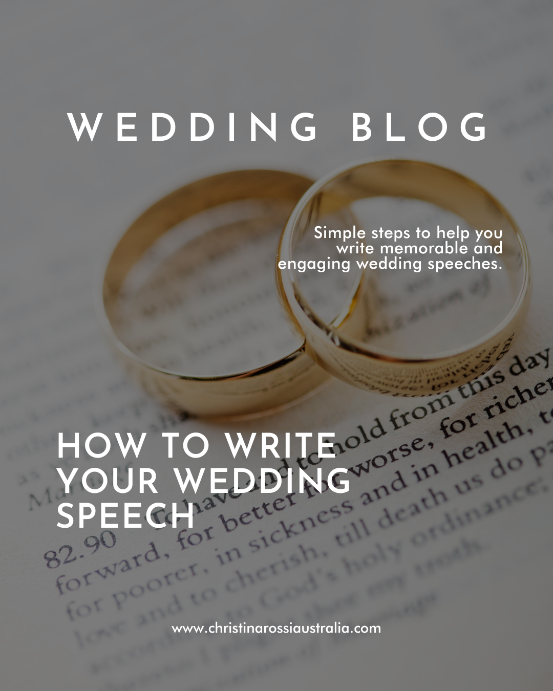 HOW TO WRITE YOUR WEDDING SPEECH